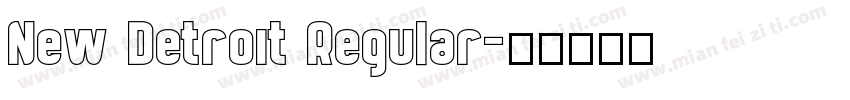 New Detroit Regular字体转换